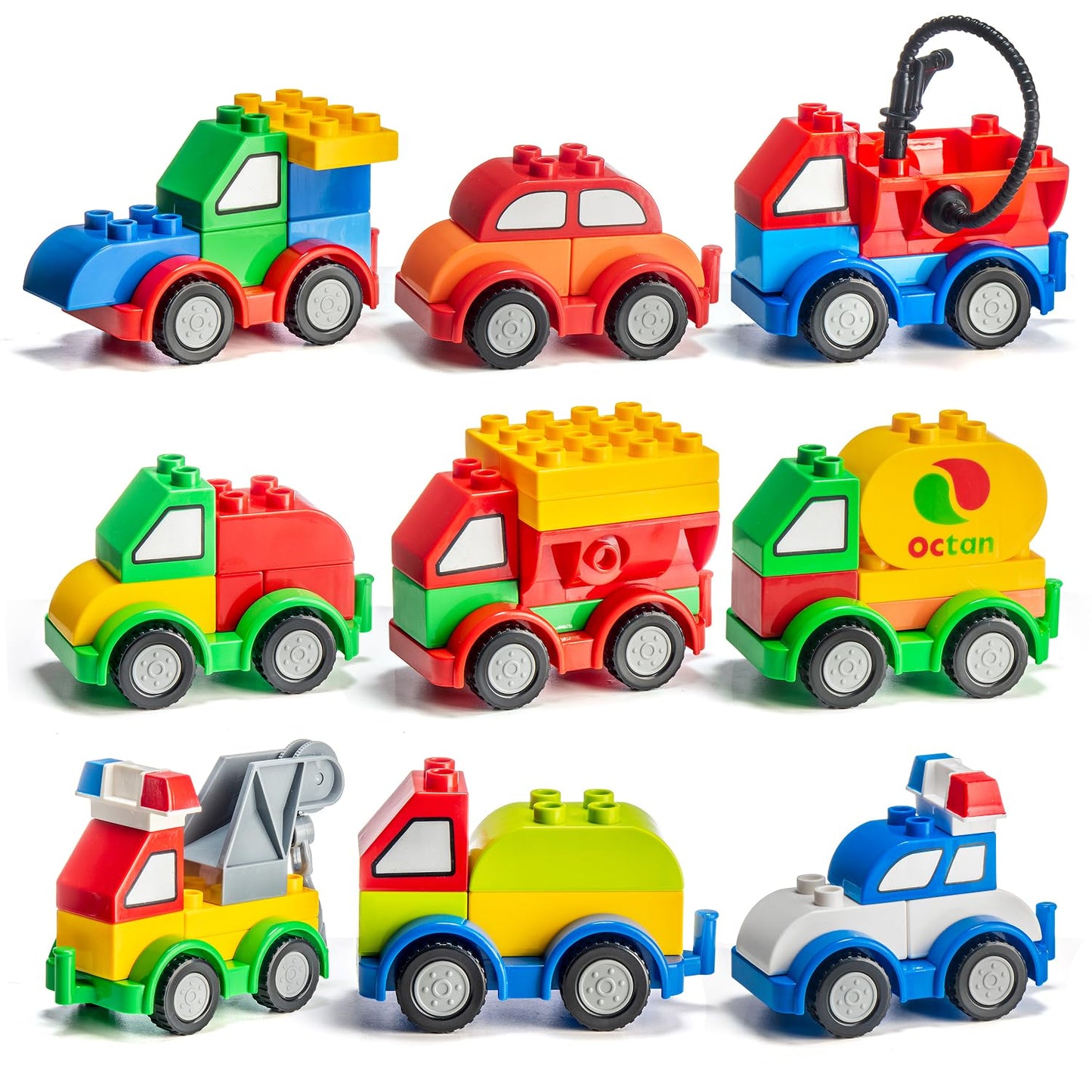 PREXTEX 60-Piece Building Blocks for Toddlers