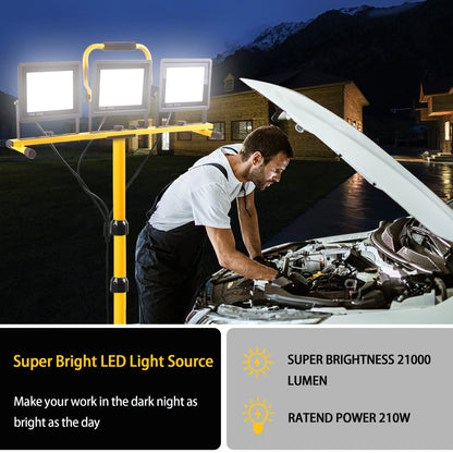GUWELL 21000 Lumen LED Work Light with Stand