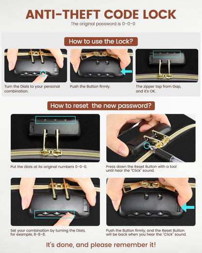 LOVEVOOK Anti-Theft Laptop Backpack for Men & Women