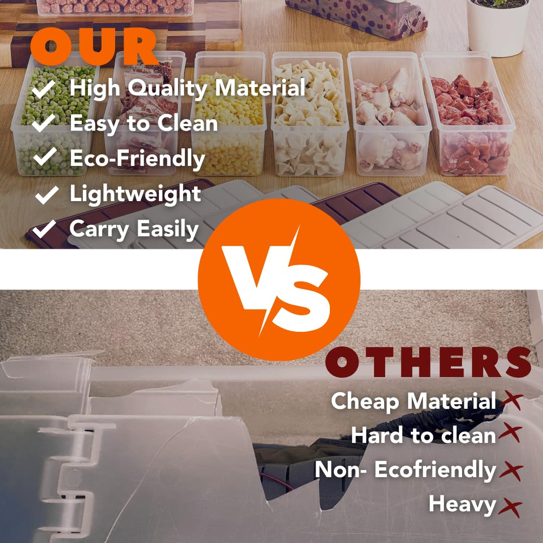Airtight Food Storage Containers with Lids - 6 Pack