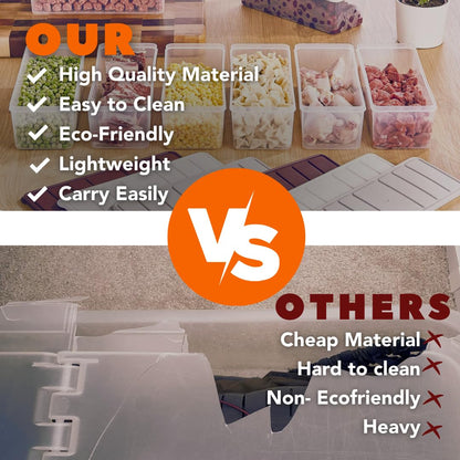 Airtight Food Storage Containers with Lids - 6 Pack