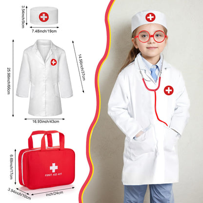 Kids Doctor Playset with Stethoscope & Accessories