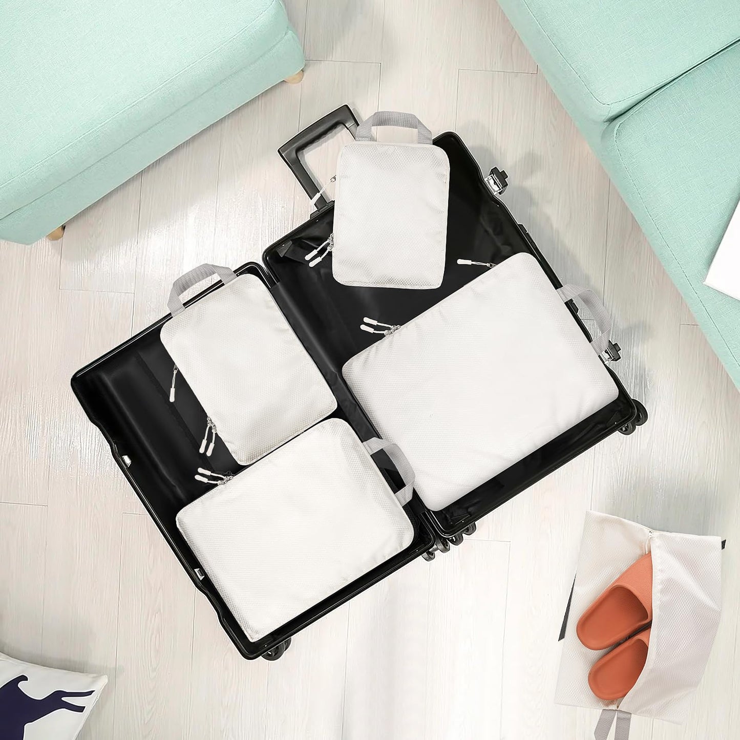YOOFAN Travel Packing Cubes Set - 6 Pieces