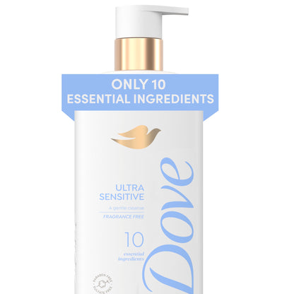 Dove Fragrance Free Ultra Sensitive Body Wash 18.5 oz