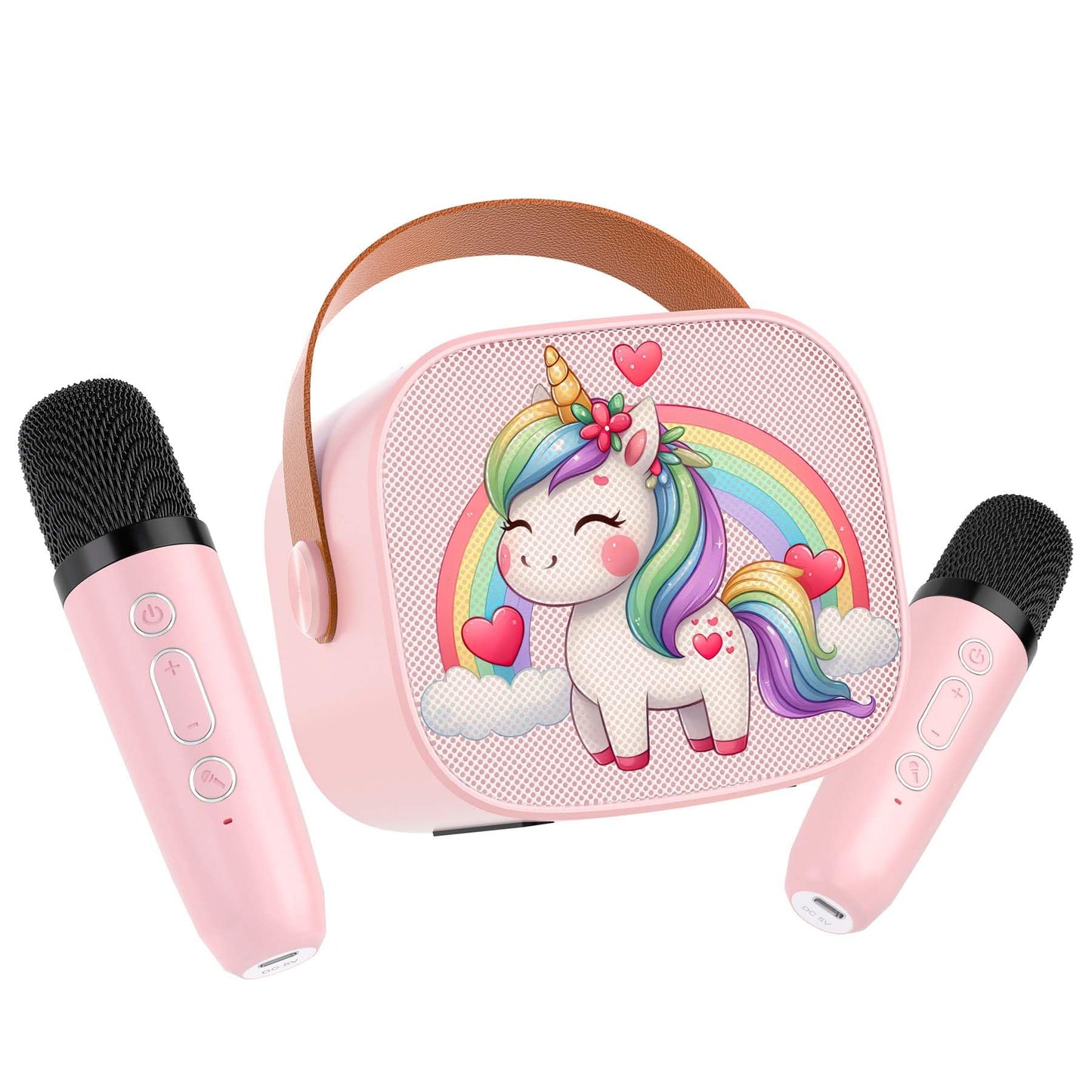 Portable Karaoke Machine with 2 Microphones