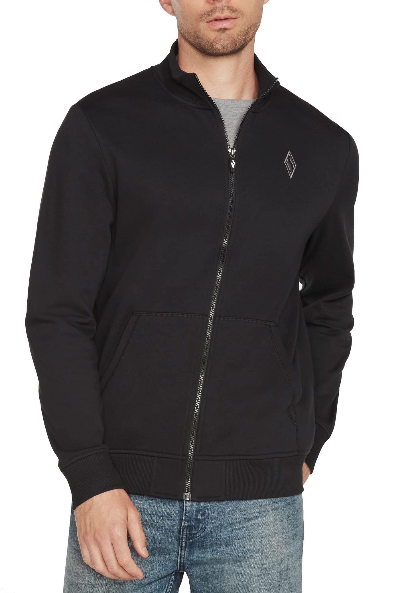 Skechers Men's Hoodless Hoodie, Bold Black, Medium