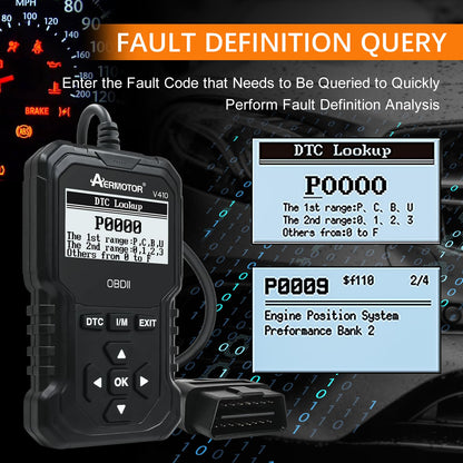 AERMOTOR OBD2 Scanner for Engine Fault Codes