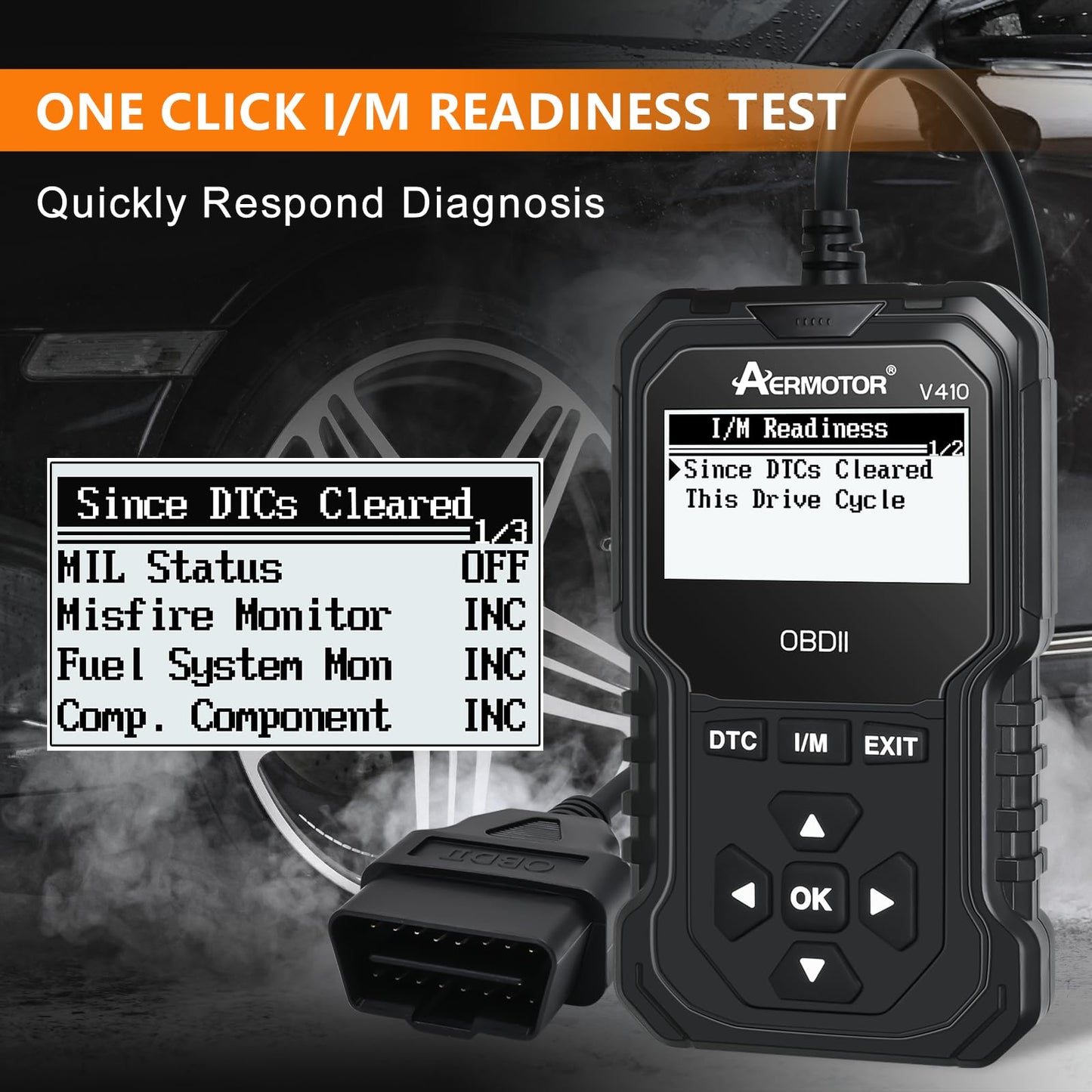 AERMOTOR OBD2 Scanner for Engine Fault Codes