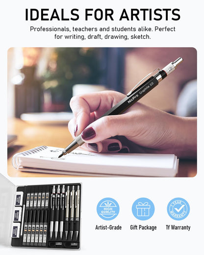 6PCS Nicpro Mechanical Pencil Set for Drawing