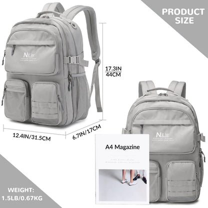 Water Resistant Backpack for Students, 15.6" Laptop