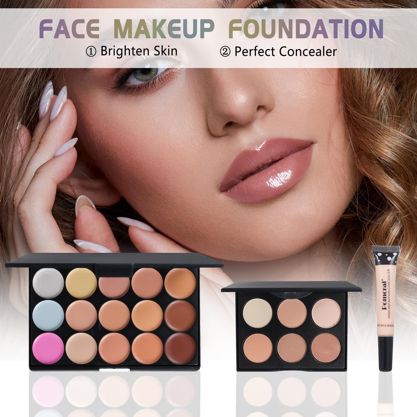 Makeup Kit for Teens and Beginners by Pomcral
