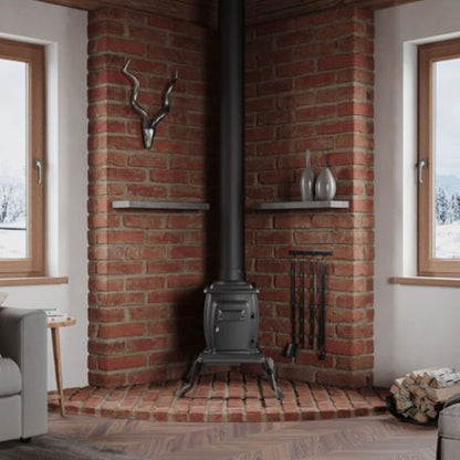 US Stove Cast Iron Wood Stove, 54,000 BTU