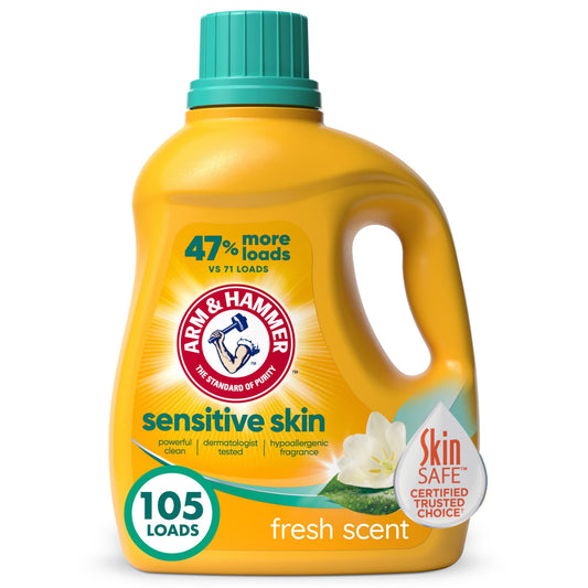 Arm & Hammer Sensitive Skin Laundry Detergent 105 Loads