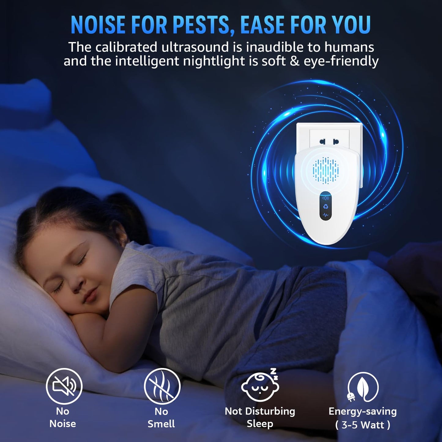 Ultrasonic Pest Control Repeller for Indoor Use