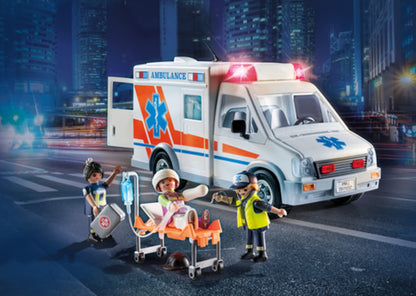 Playmobil Ambulance with Accessories and 3 Figures