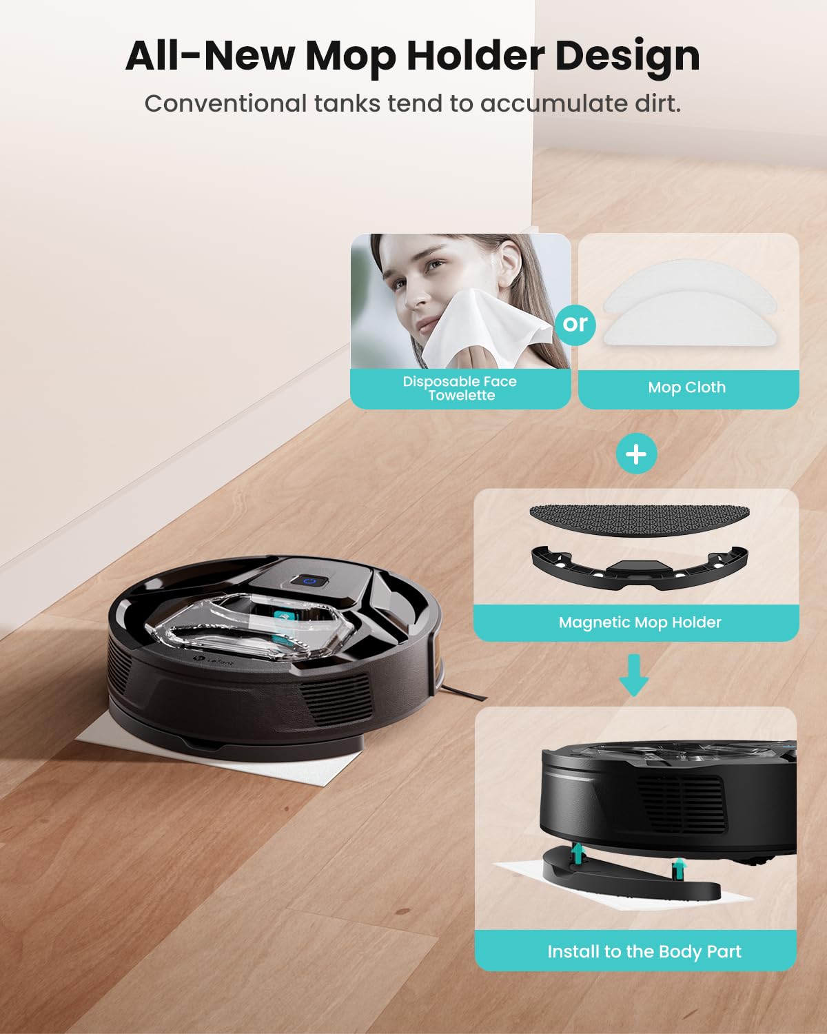 Lefant Robot Vacuum Cleaner with Alexa, 6000 Pa