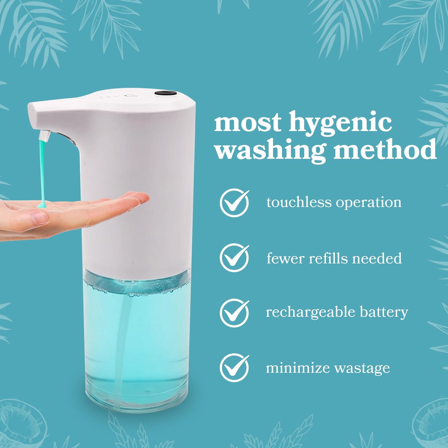 Touchless Rechargeable Soap Dispenser for Kitchen