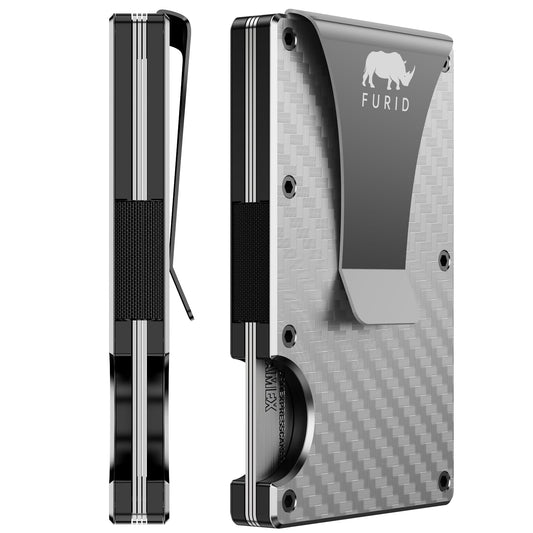 furid Card Wallet for Men Slim: Metal Wallet with Money clip - Rfid Wallet For Men - Minimalist Credit Card Holder Wallets for Men Gift