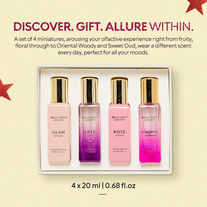Luxury Perfume Gift Set for Women - 4x20ml