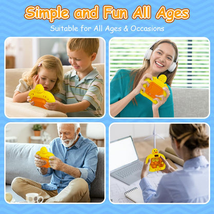 Fast Push Game, Pop Light Up Game Toys Upgraded Version with Game Clearance LED Screen, Handheld Puzzle Game Fast Push Bubble Game, Autism Sensory Toys Mini Games, Fidget Toy for Kids (Yellow Duck)