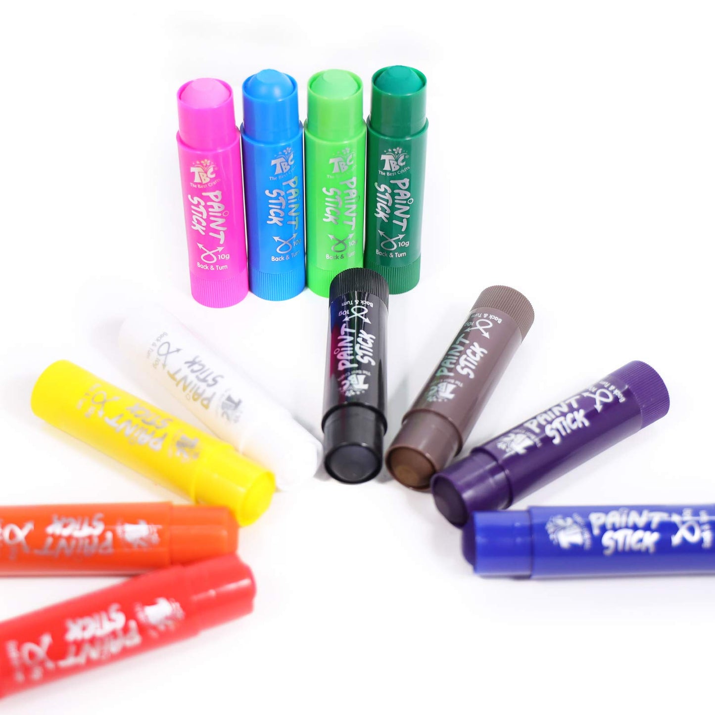 Washable Tempera Paint Sticks, 24 Colors Set