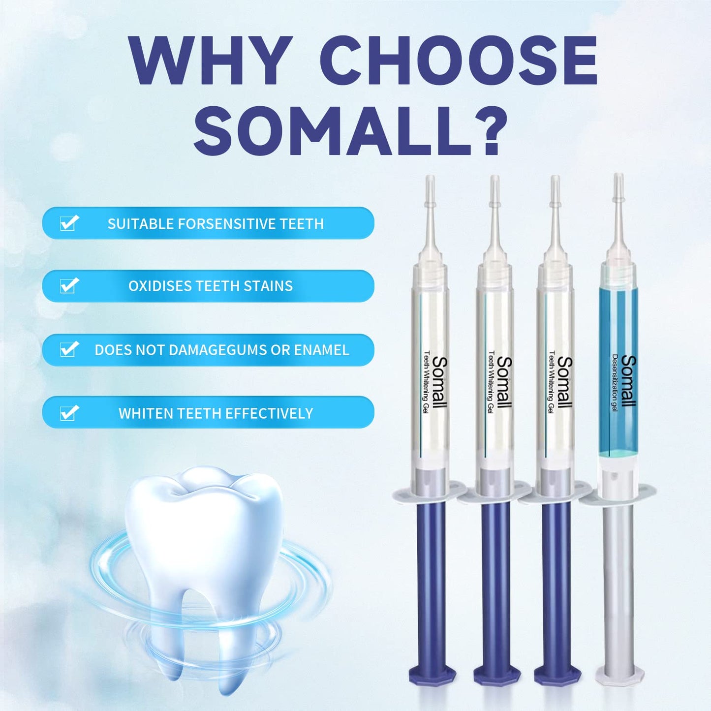 Teeth Whitening Kit with LED Light System