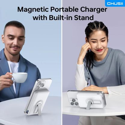 12000mAh MagSafe Wireless Power Bank with Stand