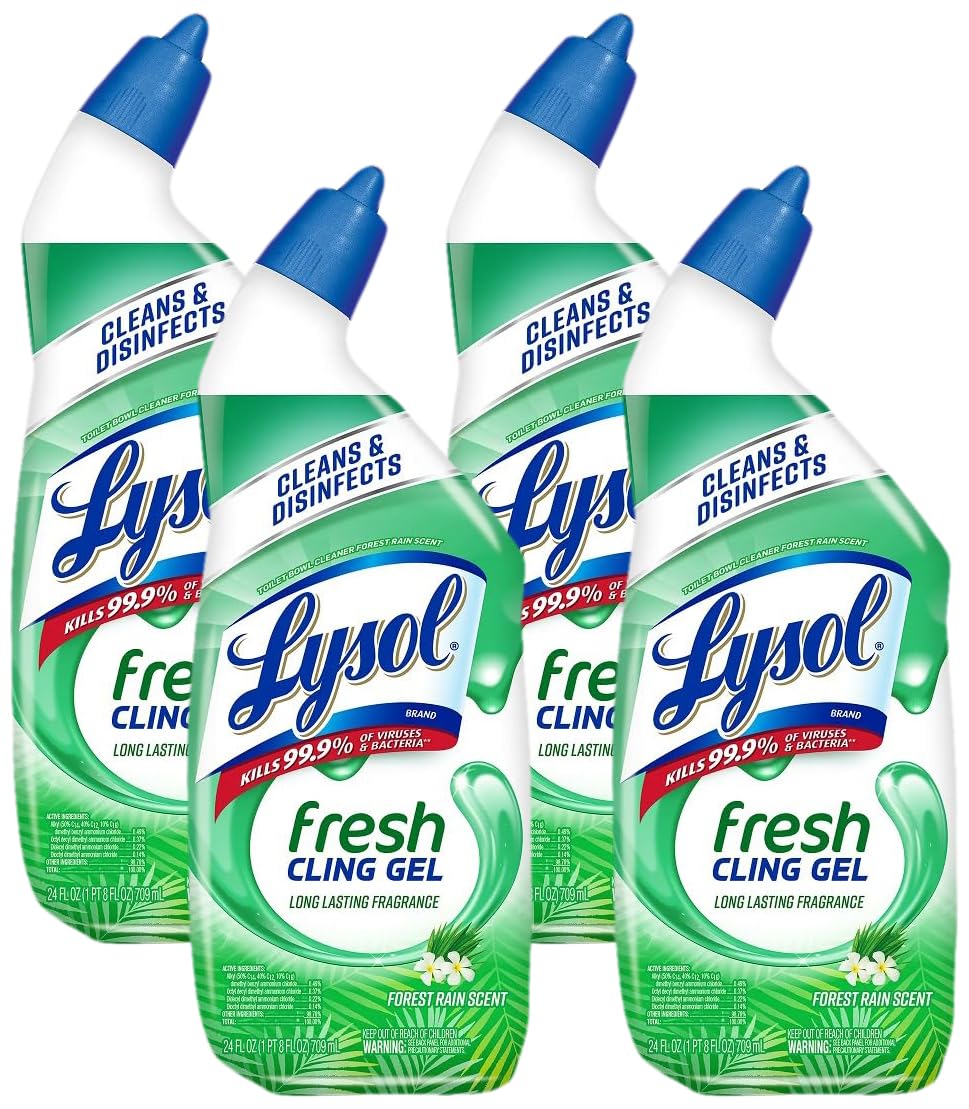 Lysol Toilet Bowl Cleaner Gel 24oz 4-Pack
