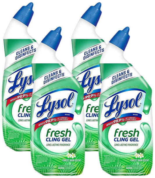 Lysol Toilet Bowl Cleaner Gel 24oz 4-Pack