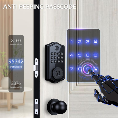 Keyless Smart Lock with Fingerprint and Keypad