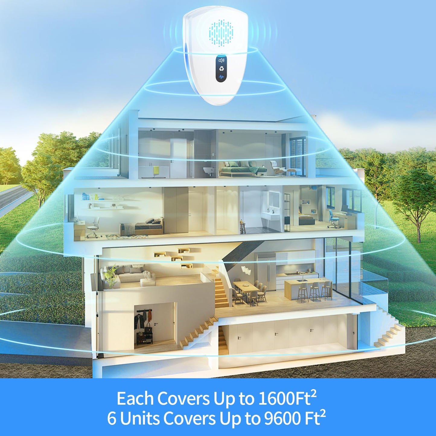 Ultrasonic Pest Control Repeller for Indoor Use