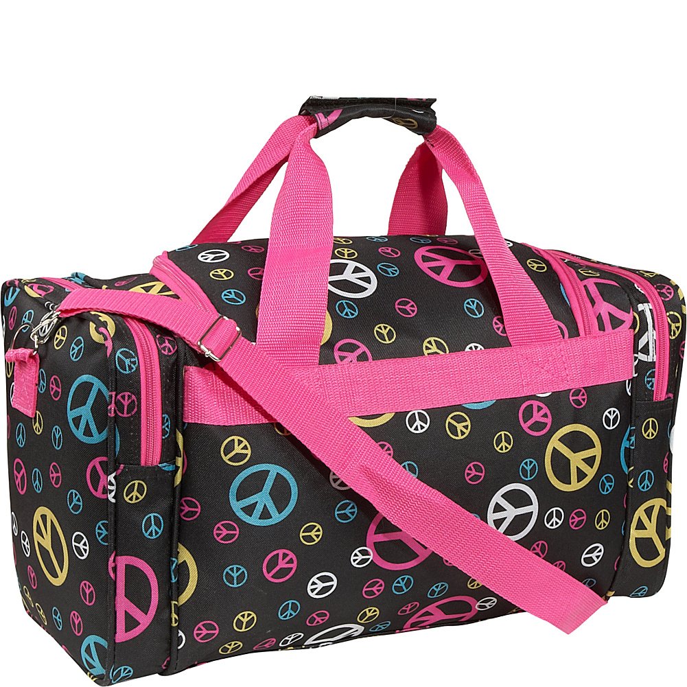 Rockland Black Duffel Bag - 18.5" x 10.5" x 8.5"