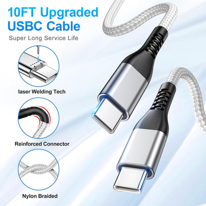 30W USB C Fast Charger with 10FT Cable