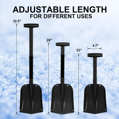 CARTMAN 32.5" Folding Snow Shovel for Emergencies