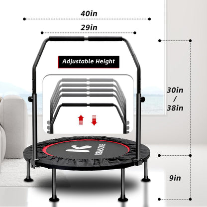 Foldable Mini Trampoline for Indoor Fitness