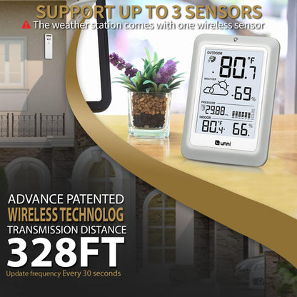 Wireless Weather Station with 330ft Range Sensor