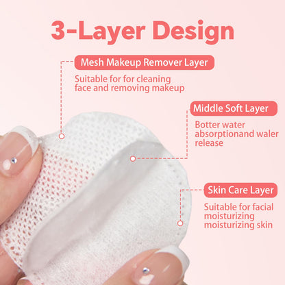 210 Pack ICOTLE Lint-Free Makeup Remover Pads