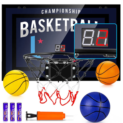 Indoor Basketball Hoop with Electronic Scoreboard