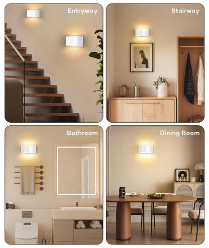 Lightess Rechargeable Wall Sconce for Modern Spaces