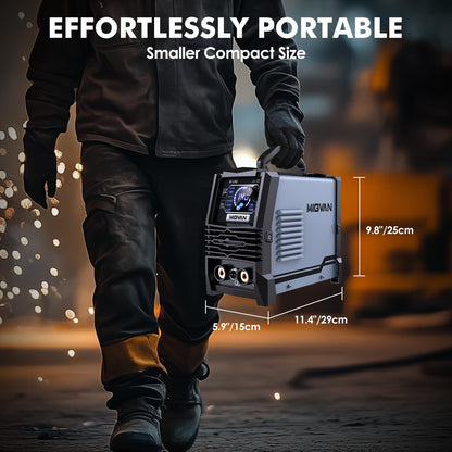 MIGVAN 140A 3-in-1 MIG Welder with LED Display