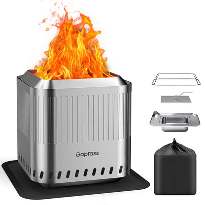 Portable Smokeless Fire Pit for Outdoor Camping