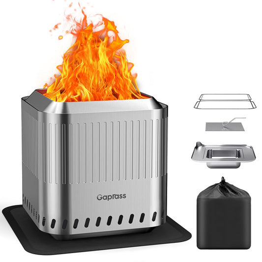 Portable Smokeless Fire Pit for Outdoor Camping