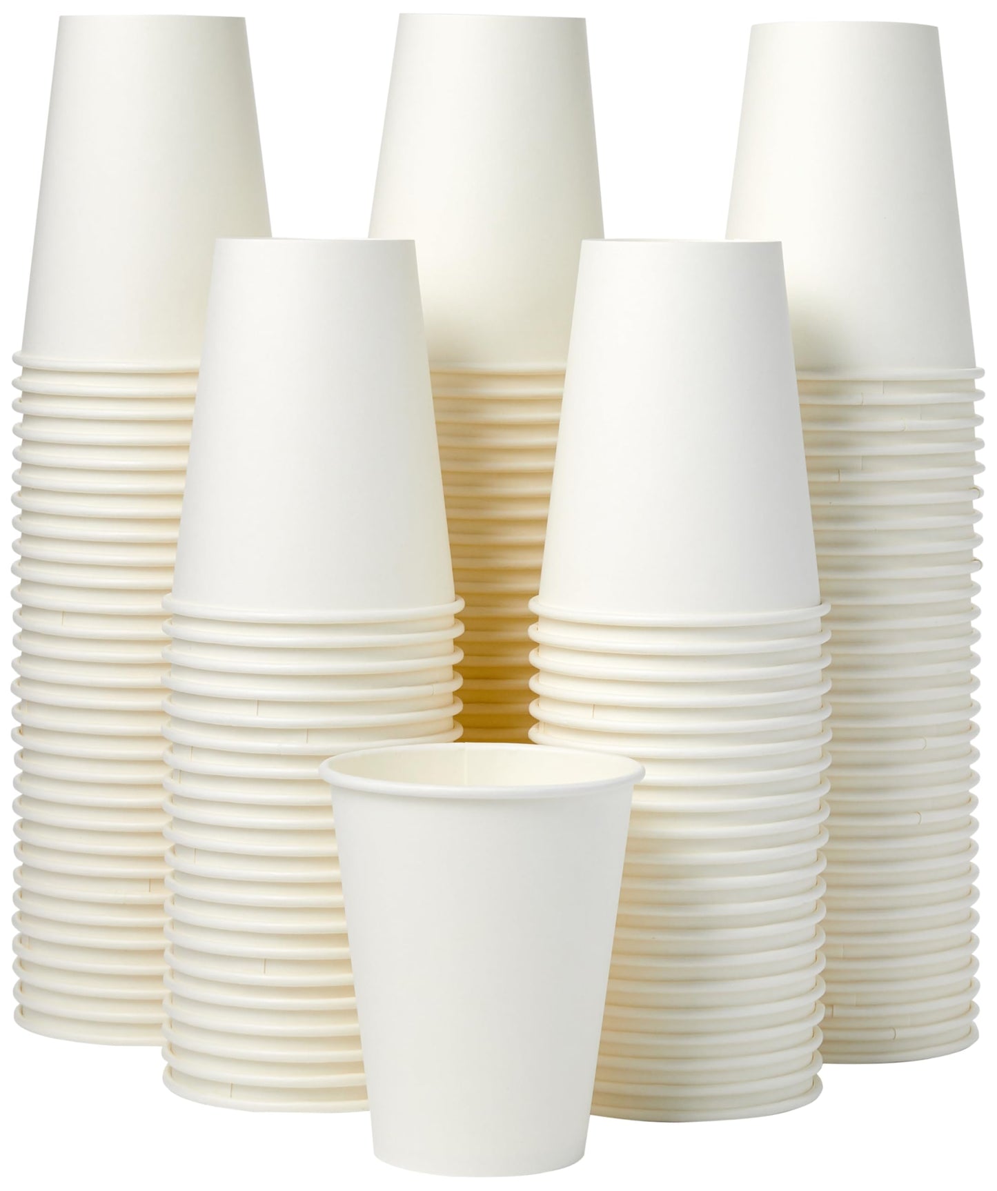 1000 Pack Amazon Basics 12oz Disposable Coffee Cups