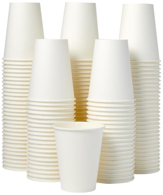 1000 Pack Amazon Basics 12oz Disposable Coffee Cups