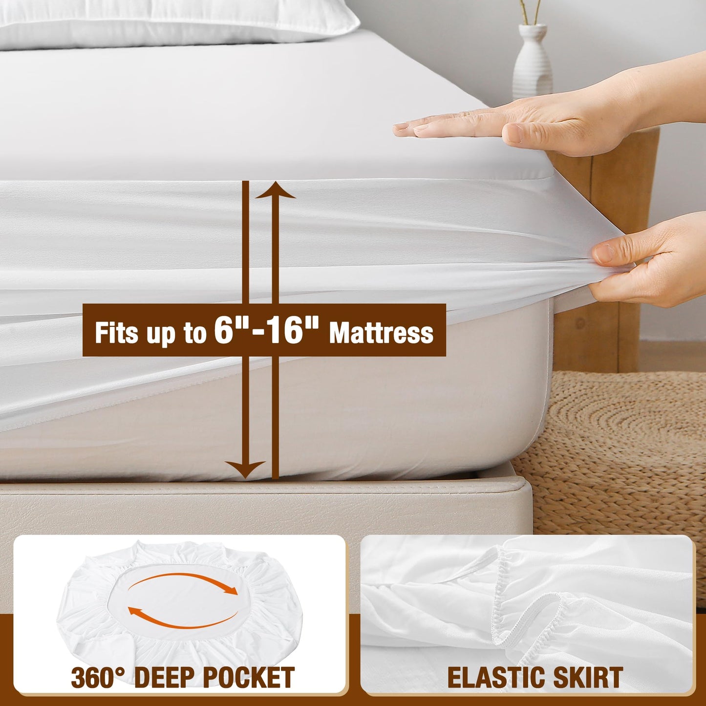 Twin XL Waterproof Mattress Protector by LVYSHOW