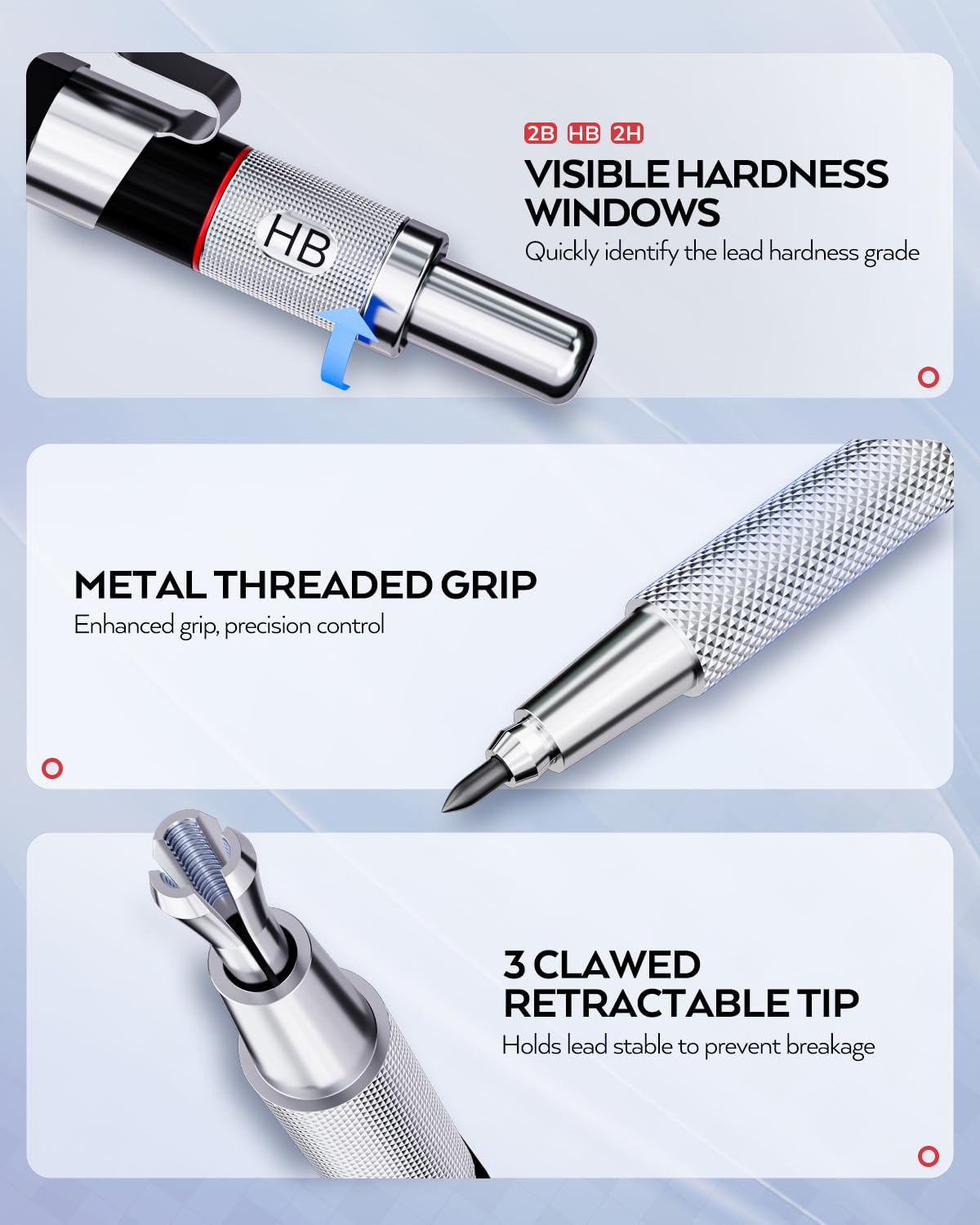 6PCS Nicpro Mechanical Pencil Set for Drawing