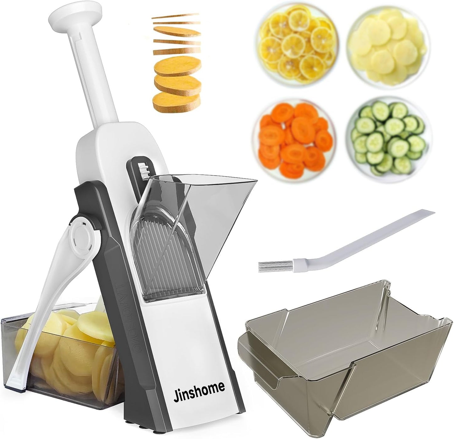 Adjustable Mandoline Slicer and Veggie Chopper