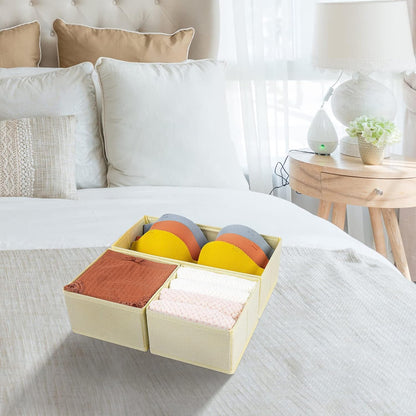 4-Pack Drawer Organizers for Clothing Storage