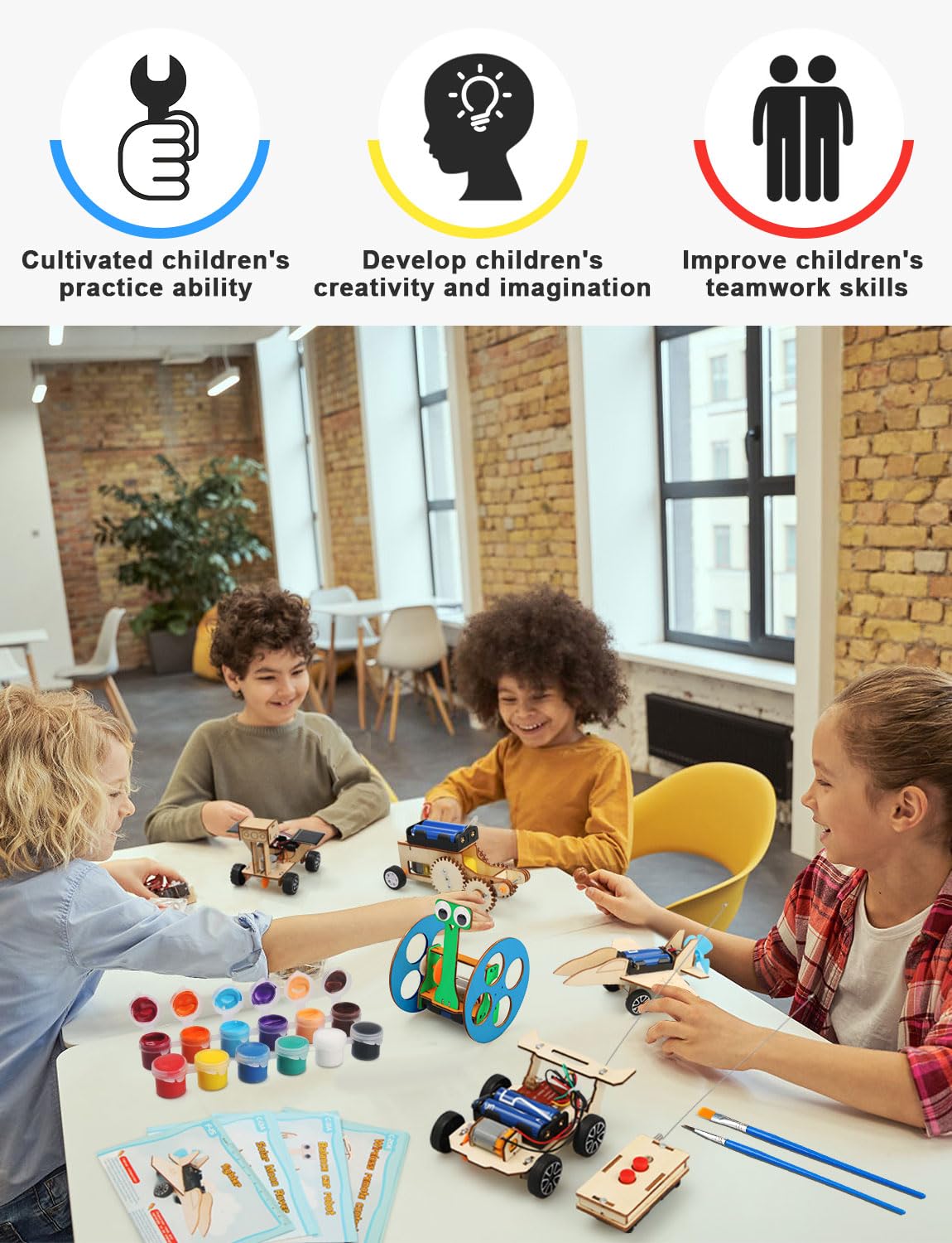 5 in 1 STEM Model Car Kits for Kids