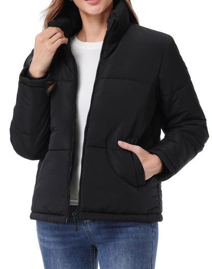 TDYPCI Women's Waterproof Puffer Jacket